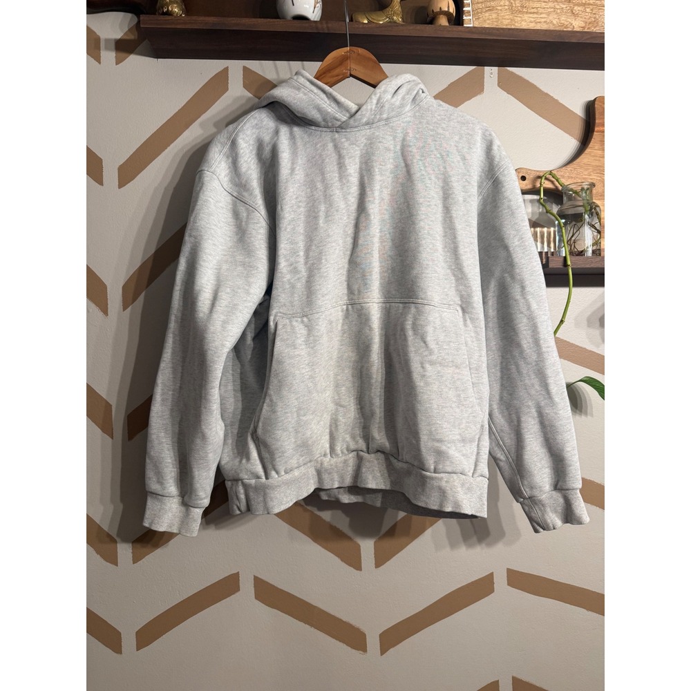 Lululemon Hoodie Women Small Grey All Yours Fleece Pullover Relaxed Fit